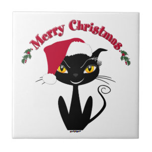 Merry Christmas Kitty Cat Fliese
