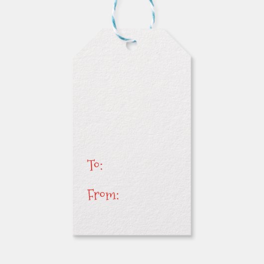 Merry Christmas Kitty Cat Geschenkanhänger (Rückseite)