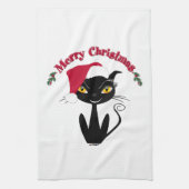 Merry Christmas Kitty Cat Handtuch (Vertikal)