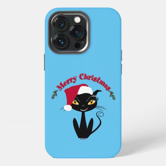 Merry Christmas Kitty Cat iPhone Hülle (Hinten)