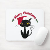 Merry Christmas Kitty Cat Mousepad (Mit Mouse)