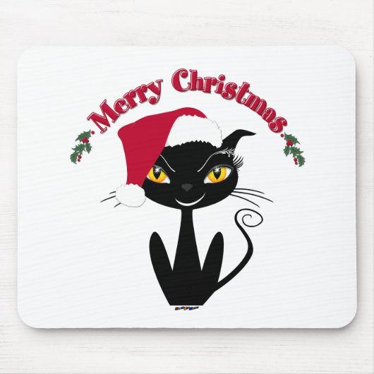 Merry Christmas Kitty Cat Mousepad (Vorne)