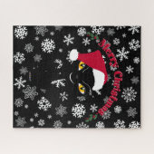 Merry Christmas Kitty Cat Puzzle (Horizontal)