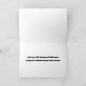 MERRY CHRISTMAS "KLEINE EINS" HOFFT, DASS ES SPASS KARTE (Innenseite)