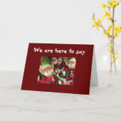 MERRY CHRISTMAS "KLEINE EINS" HOFFT, DASS ES SPASS KARTE (Gelbe Blume)