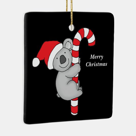 Merry Christmas Koala Bear Ceramic Ornament (Rechts)