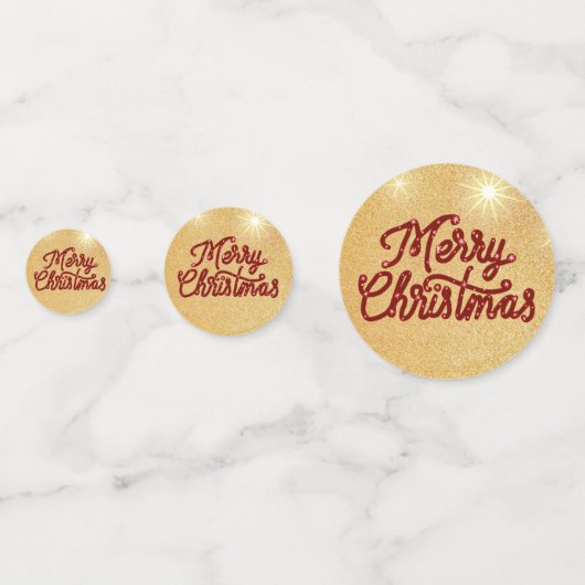 Merry Christmas Konfetti (Rückseiten)