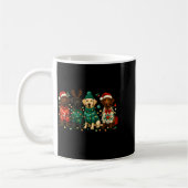 Merry Christmas Labrador Dog Retro Xmas Puppy Men Kaffeetasse (Links)