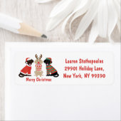 Merry Christmas Labrador Retriever Hunde (Insitu)