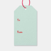 Merry Christmas Labrador Retriever Hunde Geschenkanhänger (Rückseite)