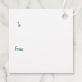 Merry Christmas Labrador Retriever Hunde Geschenkanhänger (Rückseite)