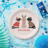 Merry Christmas Labrador Retriever Hunde Pappteller (Party)