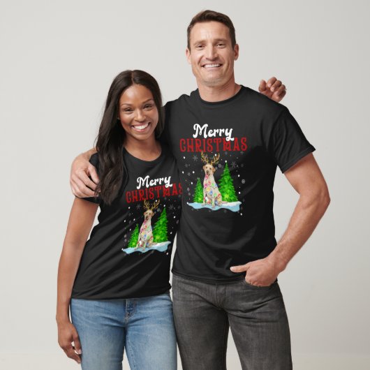 Merry Christmas Labrador Tree Lights Labrador Chri T-Shirt (Unisex)