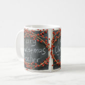 **MERRY CHRISTMAS LEHRER TASSE** KAFFEETASSE (Vorderseite Links)