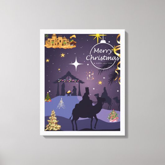 Merry Christmas.  Leinwanddruck (Vorderseite)