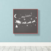 MERRY CHRISTMAS LEINWANDDRUCK (Insitu (Holzboden))