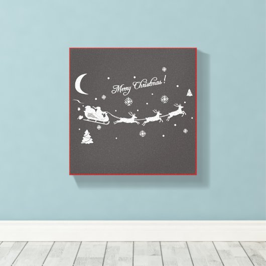 MERRY CHRISTMAS LEINWANDDRUCK (Insitu (Holzboden))