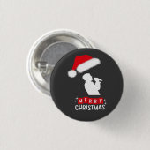 Merry Christmas Library Tree Button (Vorne & Hinten)