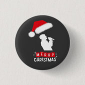 Merry Christmas Library Tree Button (Vorderseite)