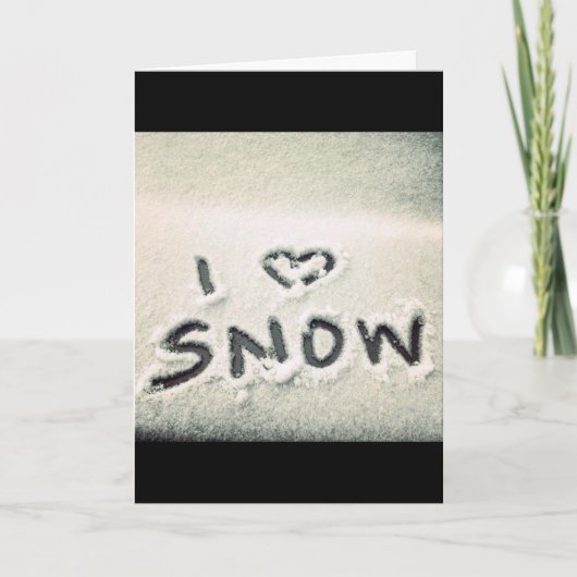 ***MERRY CHRISTMAS*** LIEBE SNOW & **LIEBE SIE** KARTE (Vorderseite)