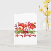 Merry Christmas Lights Hairstylist Tool Hairdresse Karte (Gelbe Blume)