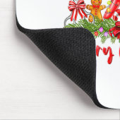 Merry Christmas Lights Hairstylist Tool Hairdresse Mousepad (Ecke)