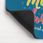 Merry Christmas Lights Nurse Hat Xmas Funny Nurse Mousepad (Ecke)
