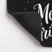 Merry Christmas Lights Red Santa Hat Tree Family Mousepad (Ecke)