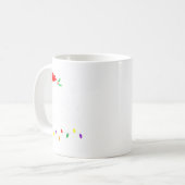 Merry Christmas Lights Red Santa Hat Xmas Family M Kaffeetasse (Vorderseite Links)