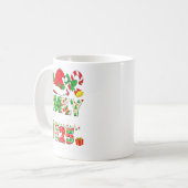 Merry Christmas Lights Red Santa Hat Xmas Family M Kaffeetasse (Vorderseite Links)