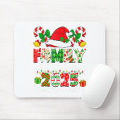 Merry Christmas Lights Red Santa Hat Xmas Family M Mousepad (Mit Mouse)