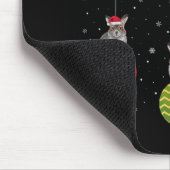 Merry Christmas Lights Santa Hat Ka Ugly Xmas T Sh Mousepad (Ecke)