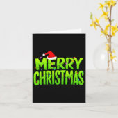 Merry Christmas Lights Santa Hat Pajamas Xmas Humo Karte (Gelbe Blume)