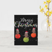 Merry Christmas Lights Santa Hat Platypus Ugly Xma Karte (Gelbe Blume)