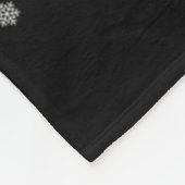 Merry Christmas Lights Santa Hat Rhino Ugly Xmas T Fleecedecke (Ecke)