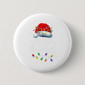 Merry Christmas Lights Santa Hat Xmas Family Match Button (Vorderseite)