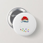 Merry Christmas Lights Santa Hat Xmas Family Match Button (Vorne & Hinten)