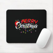 Merry Christmas Lights Xmas Family Funny Christmas Mousepad (Mit Mouse)