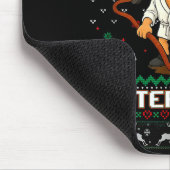 Merry Christmas Litter's Full Funny Cat Ugly Xmas Mousepad (Ecke)