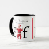 Merry Christmas Little Elf Baby Christmas Gift Tasse (Vorderseite Links)