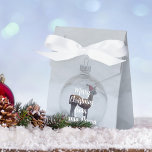 Merry Christmas Llama Party Winter Snow Favor Box Geschenkschachtel<br><div class="desc">Merry Christmas from Santa Llama! Just add your short message to this festivsnow scene.</div>