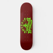 MERRY CHRISTMAS lustiger Lebkuchenmann Skateboard (Vorderseite)