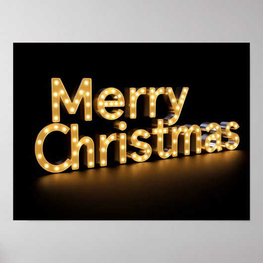 Merry Christmas Luxury Typography Poster Paper H03 (Vorne)