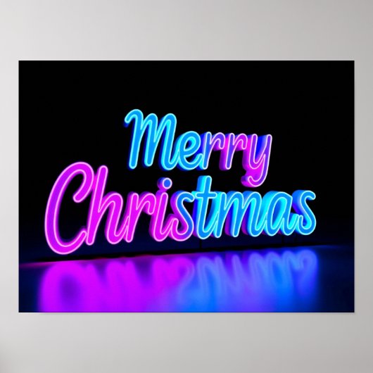 Merry Christmas Luxury Typography Poster Paper H16 (Vorne)