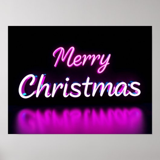 Merry Christmas Luxury Typography Poster Paper H27 (Vorne)