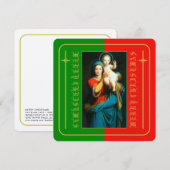 MERRY CHRISTMAS MADONNA & CHILD (Vorne/Hinten)