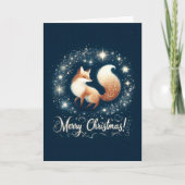 Merry Christmas - Magical Fox Karte (Vorderseite)