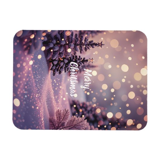 Merry Christmas Magnets -Customizable Text  Magnet (Horizontal)