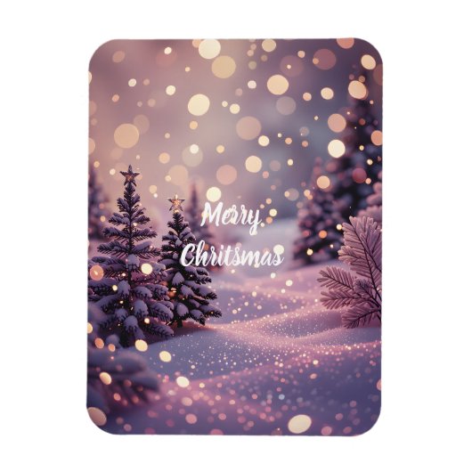 Merry Christmas Magnets -Customizable Text Magnet (Vertikal)