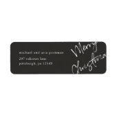 Merry Christmas Mailing Label (Vorne)